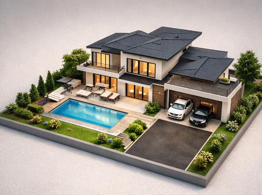 Moruc Homes hero residence visualization